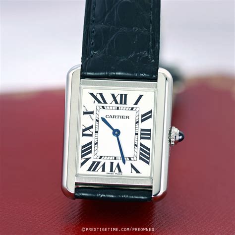 cartier tank watches for women|pre owned cartier tank solo.